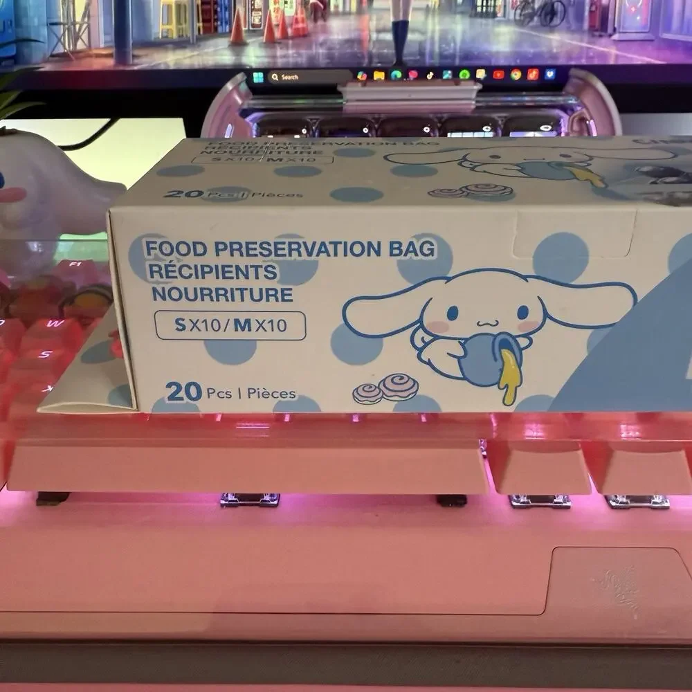 Sanrio Cinnamoroll Food Storage Bags 20pc Set Small & Medium Preservation Bags